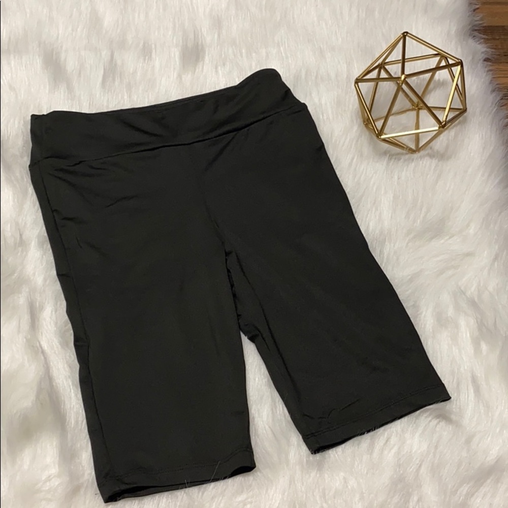 Black Work Out Biker Shorts